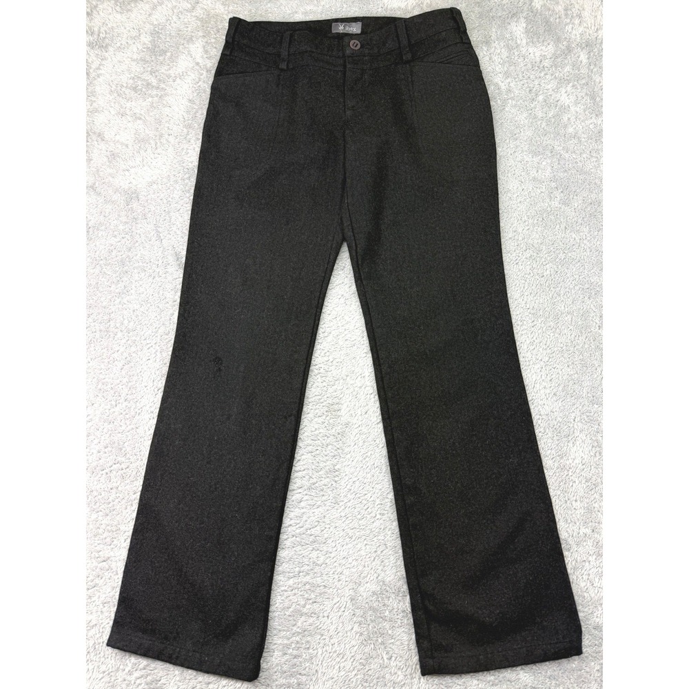 Ibex Pants Women 6 Black Merino Wool Straight Leg Outdoor Casual Trousers